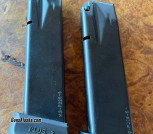 2 Sig Sauer P226 9mm Magazines 18 and 20-rounds
