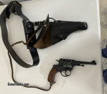 Nagant Revolver with belt and holster